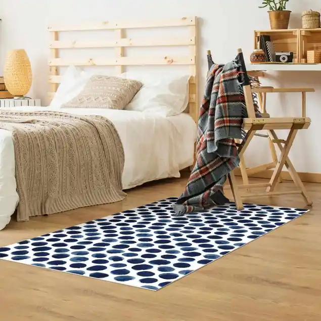 Große Aquarell Polkadots in Indigo Bestseller