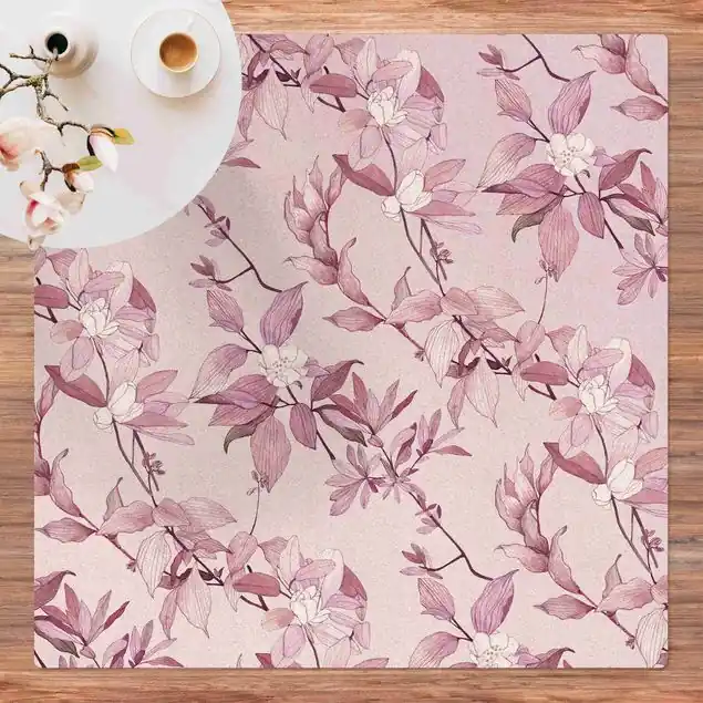 Sale Romantisches Blütenaquarell Natur Purpur