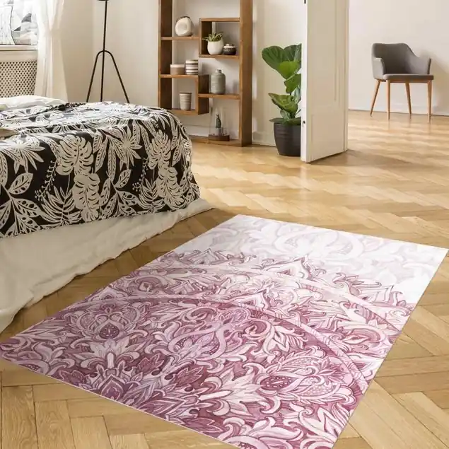 Billig Mandala Aquarell Ornament rot
