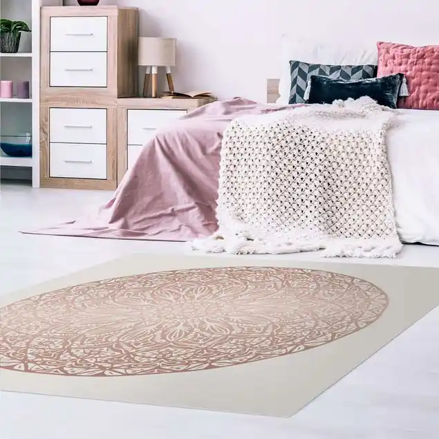 Markenware Mandala Ornament in Kupfergold