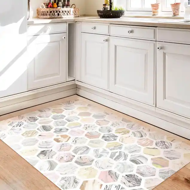 Zertifiziert Marmor Hexagone in Beige