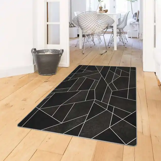 Beliebt Schwarz Weiß Geometrie Aquarell