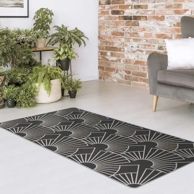 Art Deco Strahlende Bögen Linienmuster Begrenztes Angebot