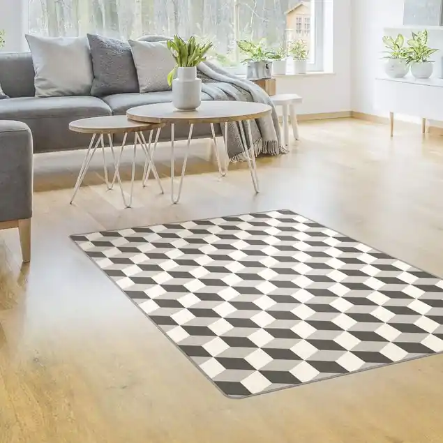 Geometrischer Fliesenmix Würfel Grau Garantierte Lieferung