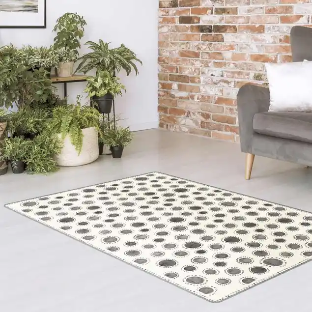 Letzte Chance Graue Aquarell Polkadots mit Pünktchen und Rahmen