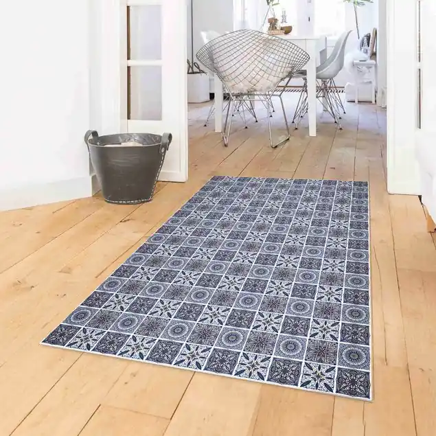 Online Kaufen Orientalischer Mandala Mustermix mit Blau und Gold