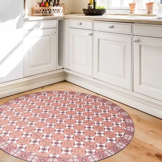 Geometrischer Fliesenmix Kreise Orange Kostenfreie Lieferung