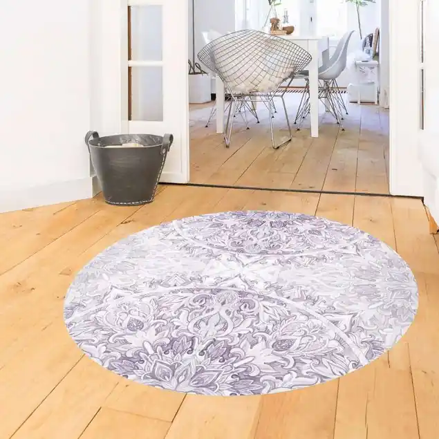 Mandala Aquarell Ornament violett Geprüft