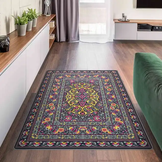 Prächtiger Ornamentteppich pink Saisonangebot