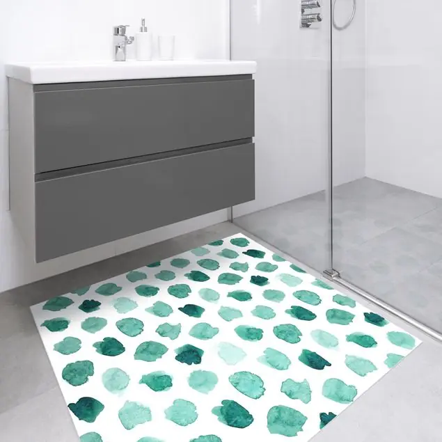 Aquarell Kleckse in Mintgrün Highlight