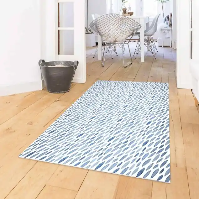 Aquarell Regen in Indigo klein und groß Nur Heute