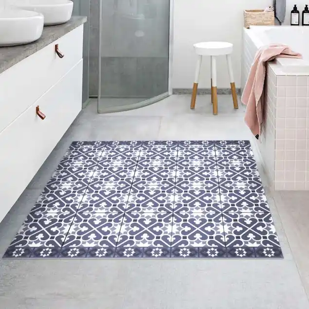 Geometrischer Fliesenmix Herzen Violett Sofort Bestellen