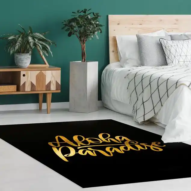 Knallerangebot Gold - Aloha Paradise auf Schwarz