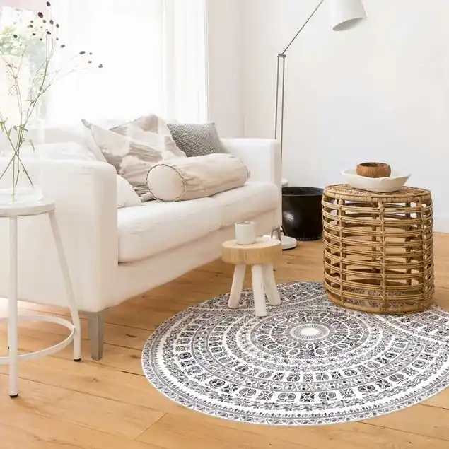 Top-Preis Großes Boho Mandala in Braunschwarz