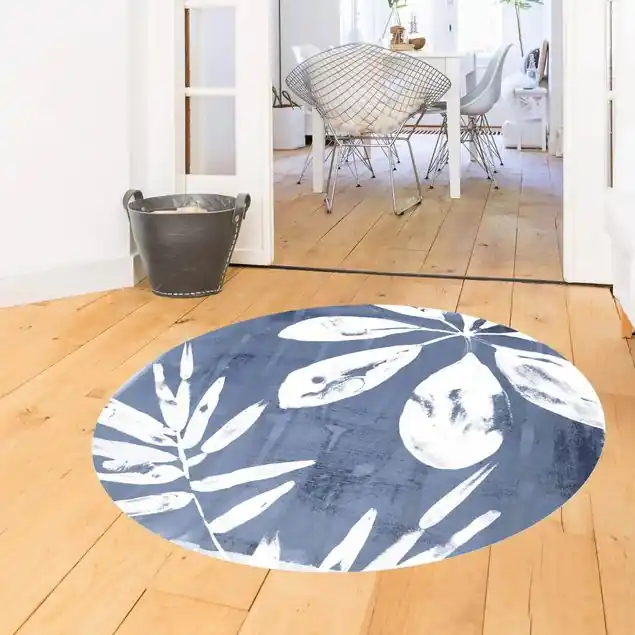 Tropische Blätter Indigo I Bestpreis
