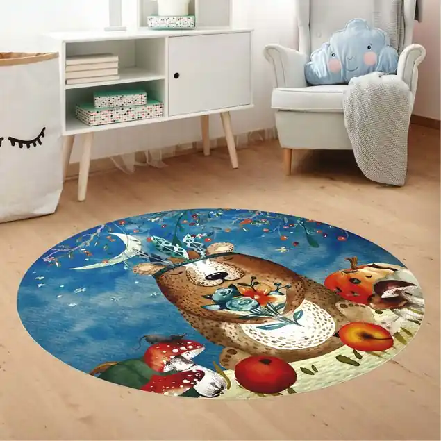 Aquarell Bär im Mondschein Schnäppchen