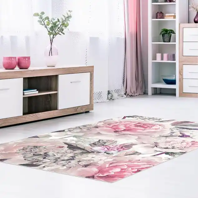 Neu Im Sortiment Zartes Aquarell Pfingstrosen Muster