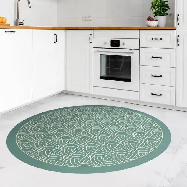 Art Deco Vorhang Muster mit Rahmen Kostenloser Rückversand