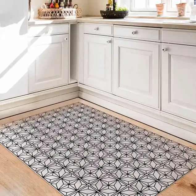 Fliesenmuster Stern Geometrie schwarz Bestpreis
