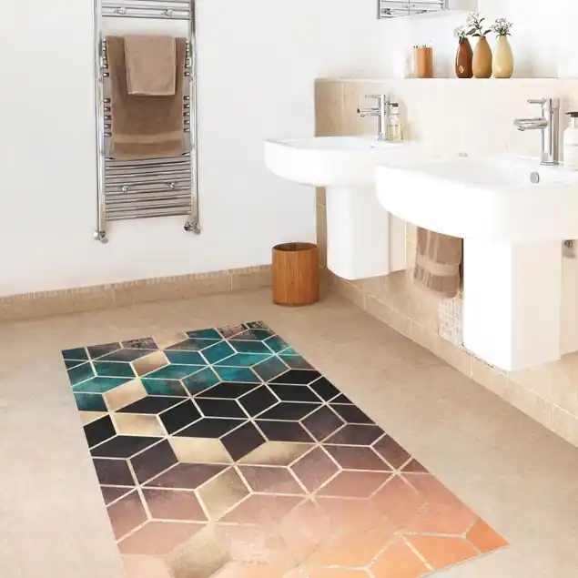 Bestseller Türkis Rosé goldene Geometrie