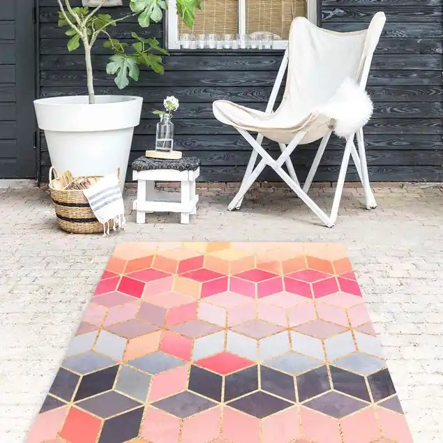 Nur Heute Buntes Pastell goldene Geometrie