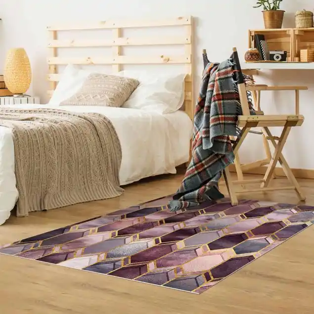 Top-Seller Glasmalerei geometrisch Rosé Gold