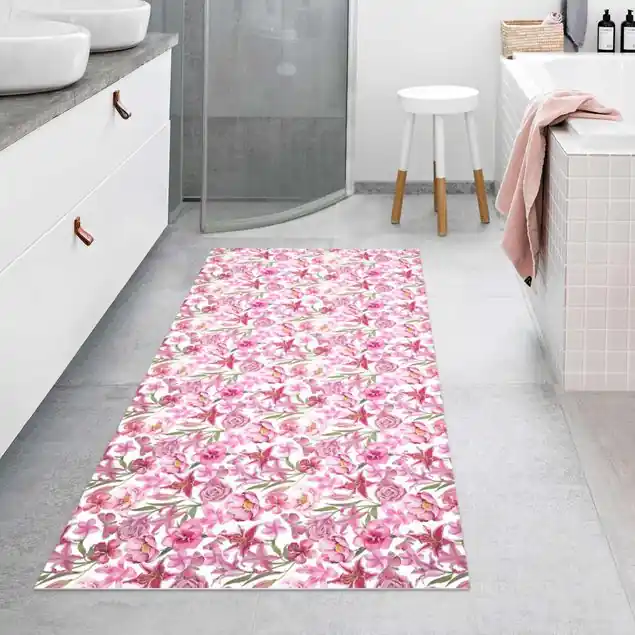 Pinke Blumen mit Schmetterlingen Kostenloser Versand