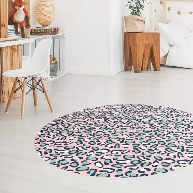 Sichere Zahlung Leopardenmuster in Pastell Rosa und Blau