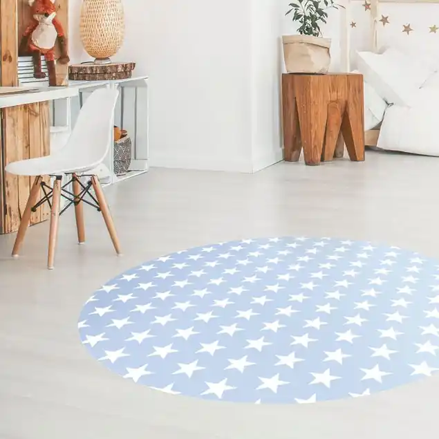 Weiße Sterne auf Blau Kostenloser Rückversand
