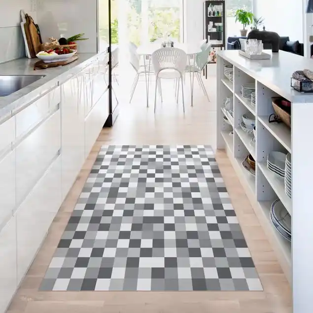Geometrisches Muster Mosaik Grau Markenprodukt