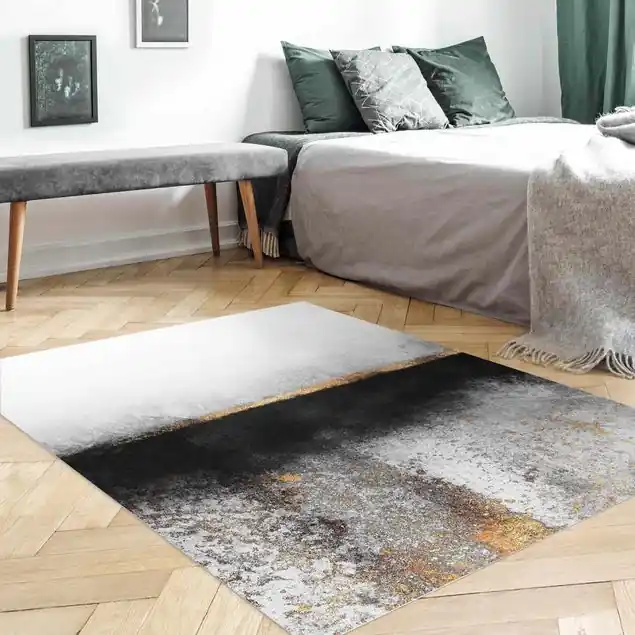 Abstrakter Goldener Horizont Schwarz Weiß Ausverkauf