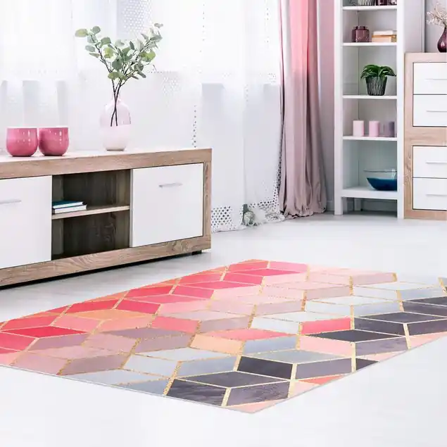 Must-Have Buntes Pastell goldene Geometrie