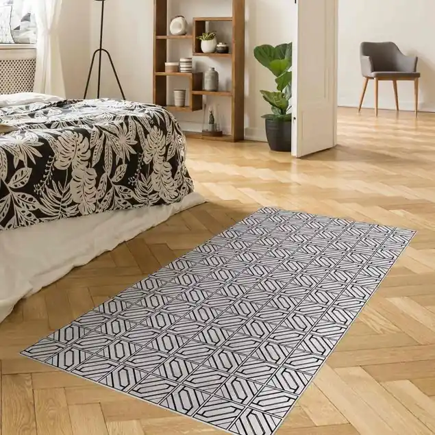 Sonderaktion Fliesenmuster Rauten Geometrie schwarz