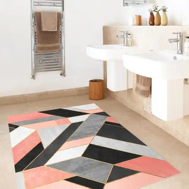 Echt Geometrie Rosa und Gold