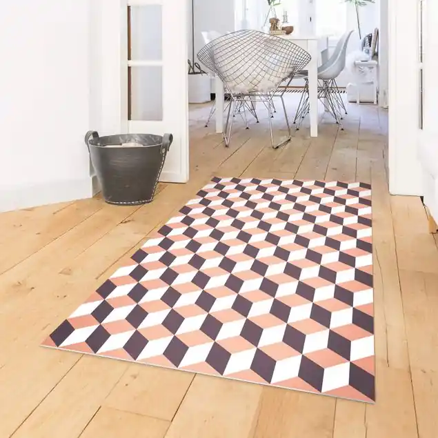 Kracherpreis Geometrischer Fliesenmix Würfel Orange