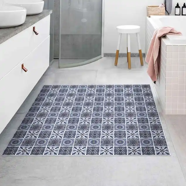 Kostenloser Rückversand Orientalischer Mandala Mustermix mit Blau und Gold