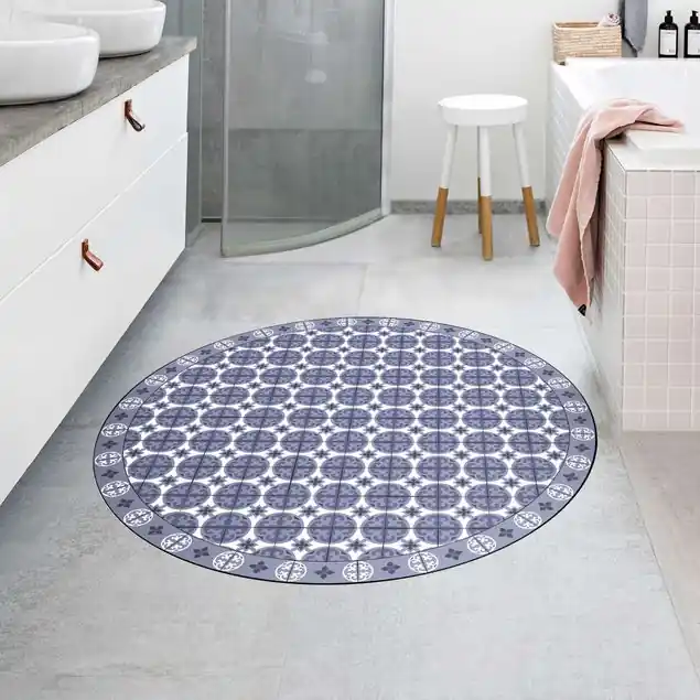 Must-Have Geometrischer Fliesenmix Kreise Violett