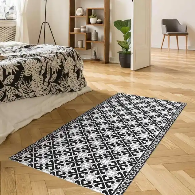 Geometrischer Fliesenmix Herzen Schwarz Neue Kollektion