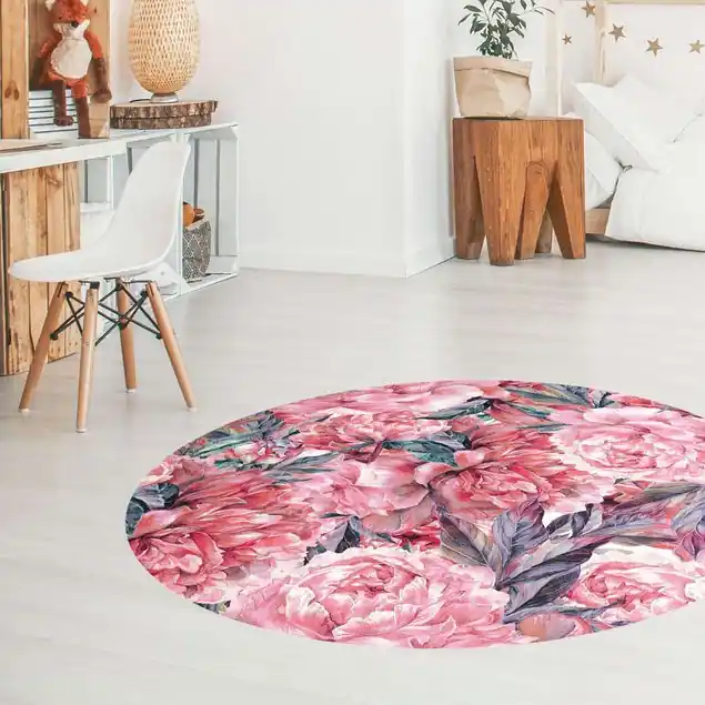 Zartes Aquarell Rote Pfingstrosen Muster Finale Aktion