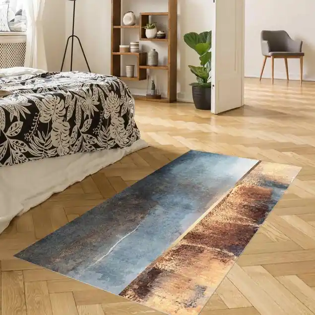Abstraktes Seeufer in Gold Jetzt Kaufen
