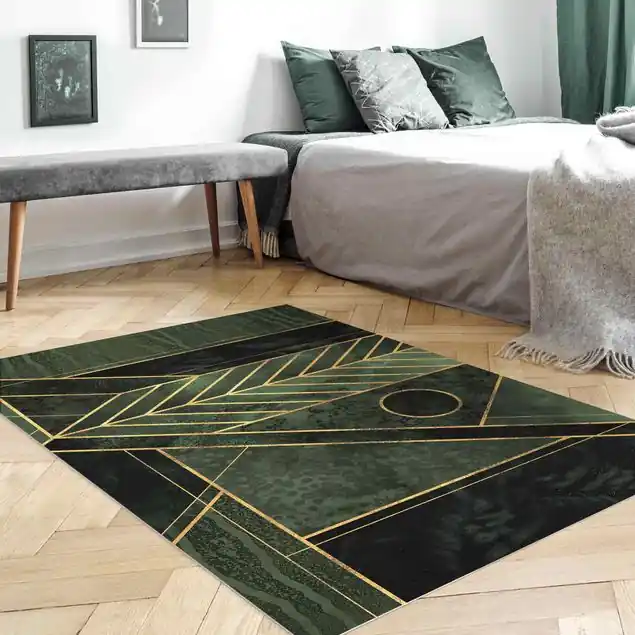 Geometrische Formen Smaragd Gold Garantierte Lieferung