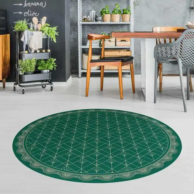 Neue Ware Art Deco Palme mit Bordüre