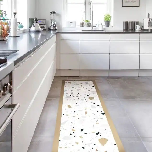 Billig Detailliertes Terrazzo Muster San Remo mit Rahmen