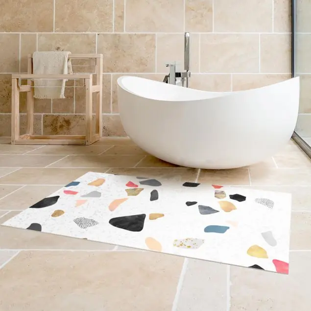 Weißer Terrazzo mit Goldsteinchen Top-Preis