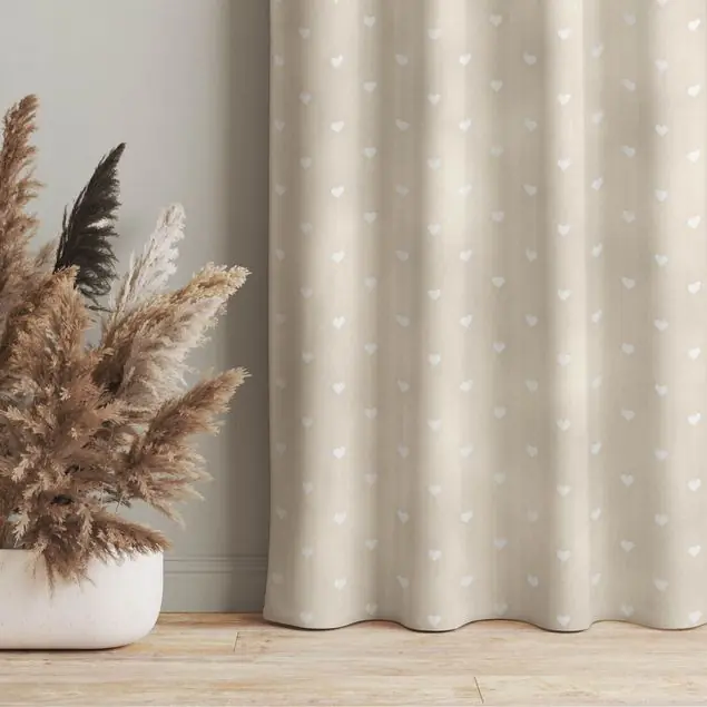 Sale No.YK58 Weiße Herzen auf Creme