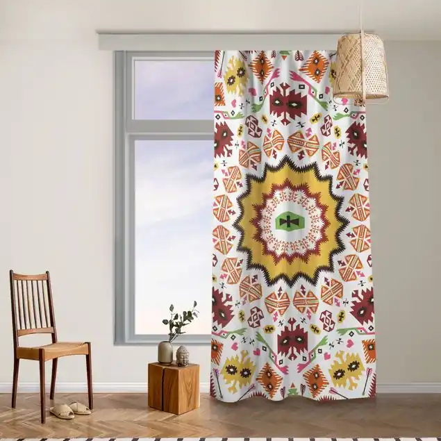 Azteken Boho Mandala in bunt Echt