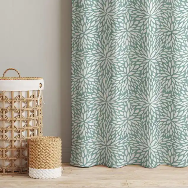 Natürliches Muster Blumen in Mint Beliebt