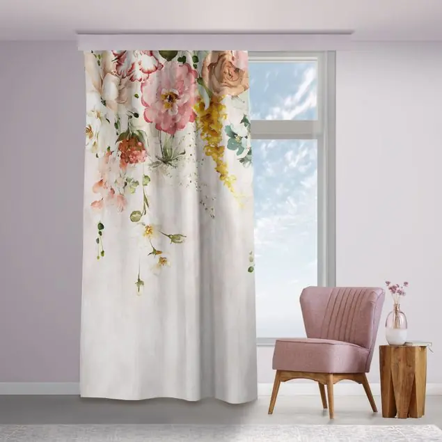 Heißes Angebot Rankende Blumen Aquarell Vintage