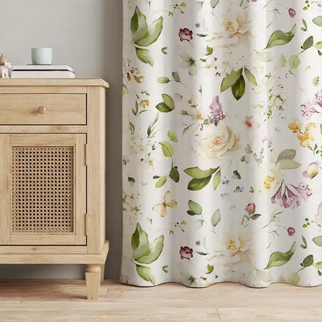 Wildblumen und Weiße Rosen Aquarell Muster Mega-Angebot