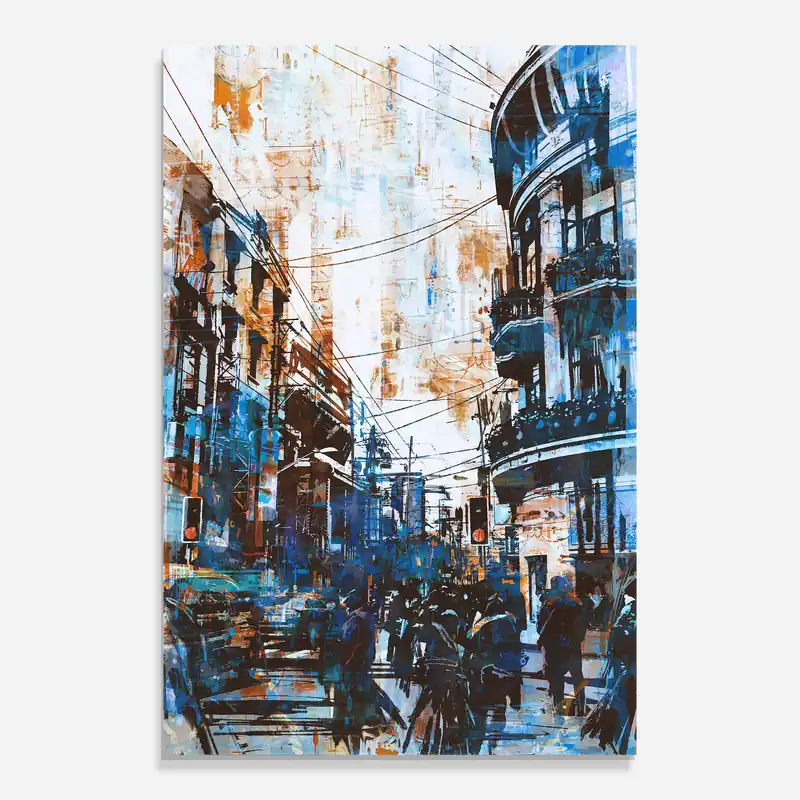 Ausverkauf Glasbild Urban Street Grunge